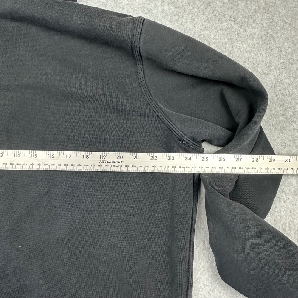 Nike Mens XL Embroidered Swoosh Hoodie Faded Black Pullover Fleece Sweatshirt - Picture 9 of 12